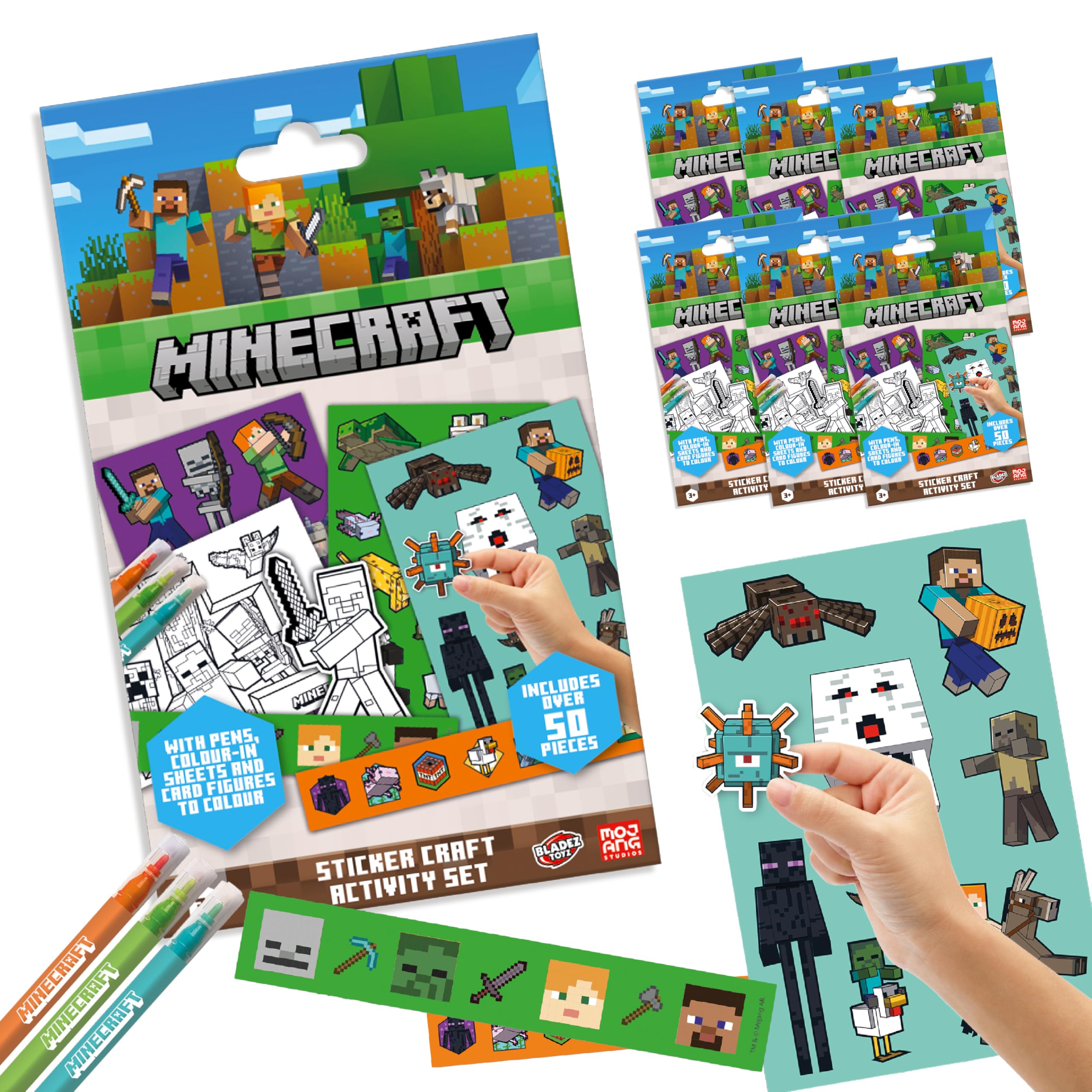 Libro Di Adesivi Minecraft - Oltre 1000 Stickers Ufficiali | Per Bambini E Appassionati | Regalo Creativo - Foto 2