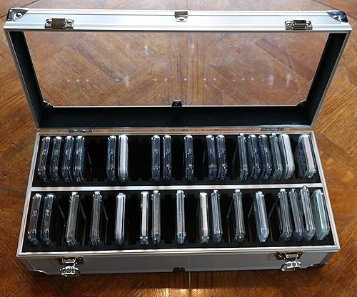 Vista 20 de Caja de almacenamiento de aluminio para 20 soportes universales para monedas PCGS / NGC / Premier / Little Bear Elite, etc