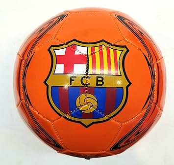 Amazon Fcバルセロナオレンジ色サイズ5サッカーボール Rhinox サッカーボール