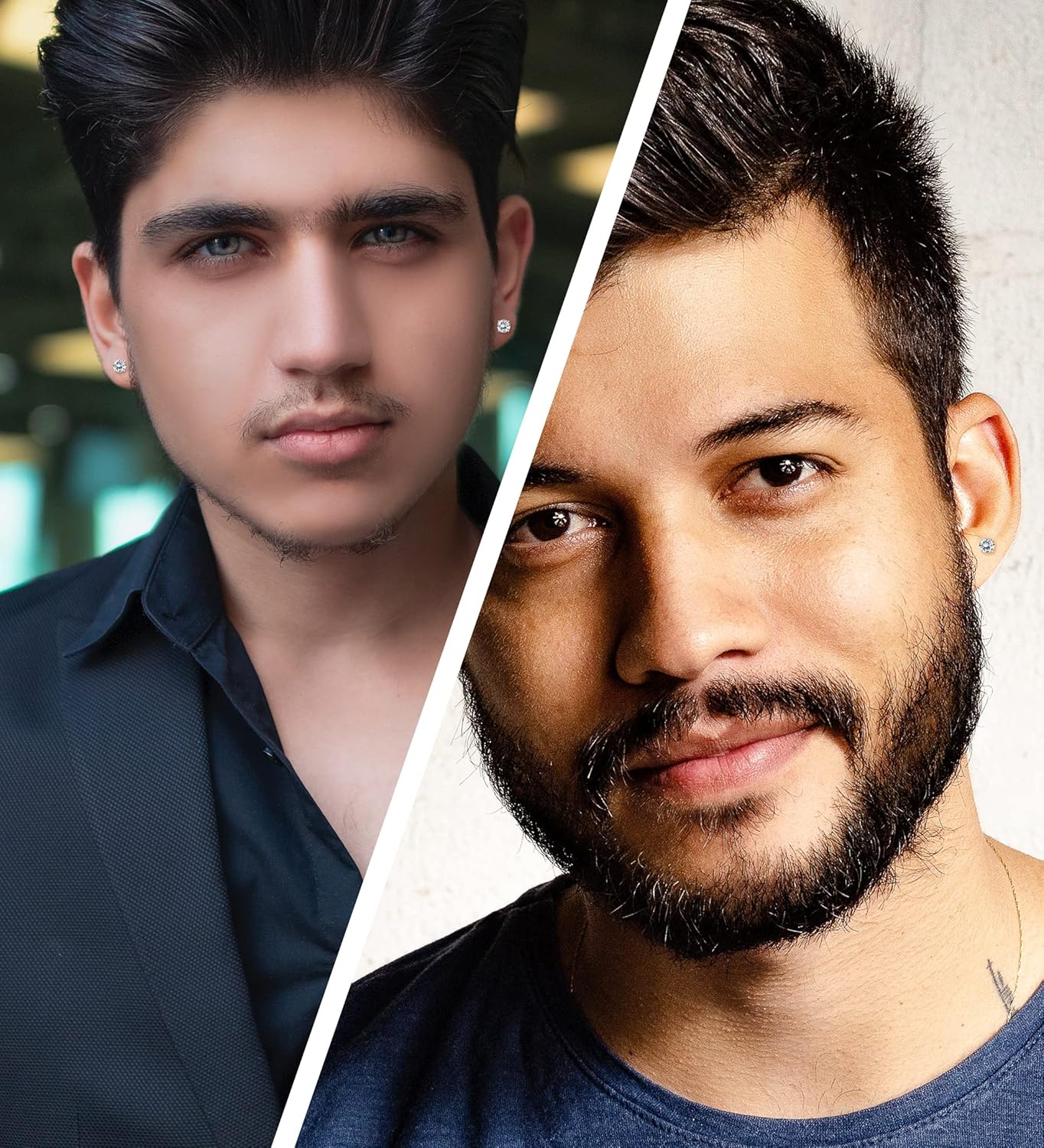 MJust Titanium Earrings for Women Men 20G Flat Back Earrings 2-5MM Cubic Zirconia Hypoallergenic Earrings for Sensitive Ears - Image 9