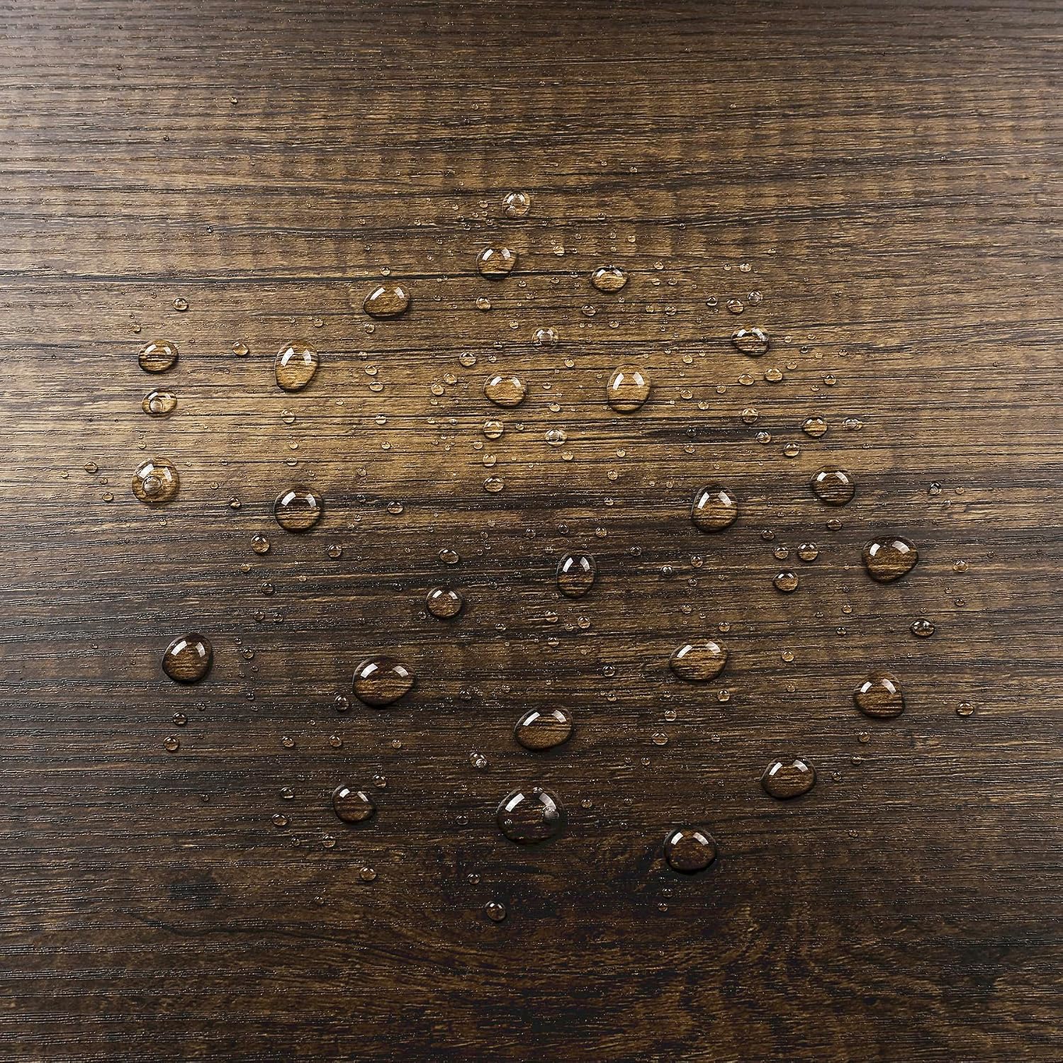 Rustic Dark Wood Contact Paper for Countertops Waterproof Wood Countertop Contact Paper WoodLook Wallpaper Peel and Stick 17.7x236in Woodgrain Wallpaper for Bathroom Bedroom Woods Vinyl Wrap