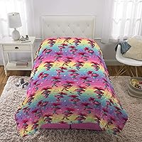 Vista 4 de Franco Ropa de cama para niños, edredón de microfibra suave, individual, Trolls World Tour