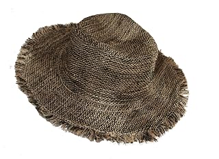 Hemp Sun Hat Wired Wide Brim Big Sizes M/L/XXL Farmers,Raw Hemp Natural Garden Summer Hippie hat