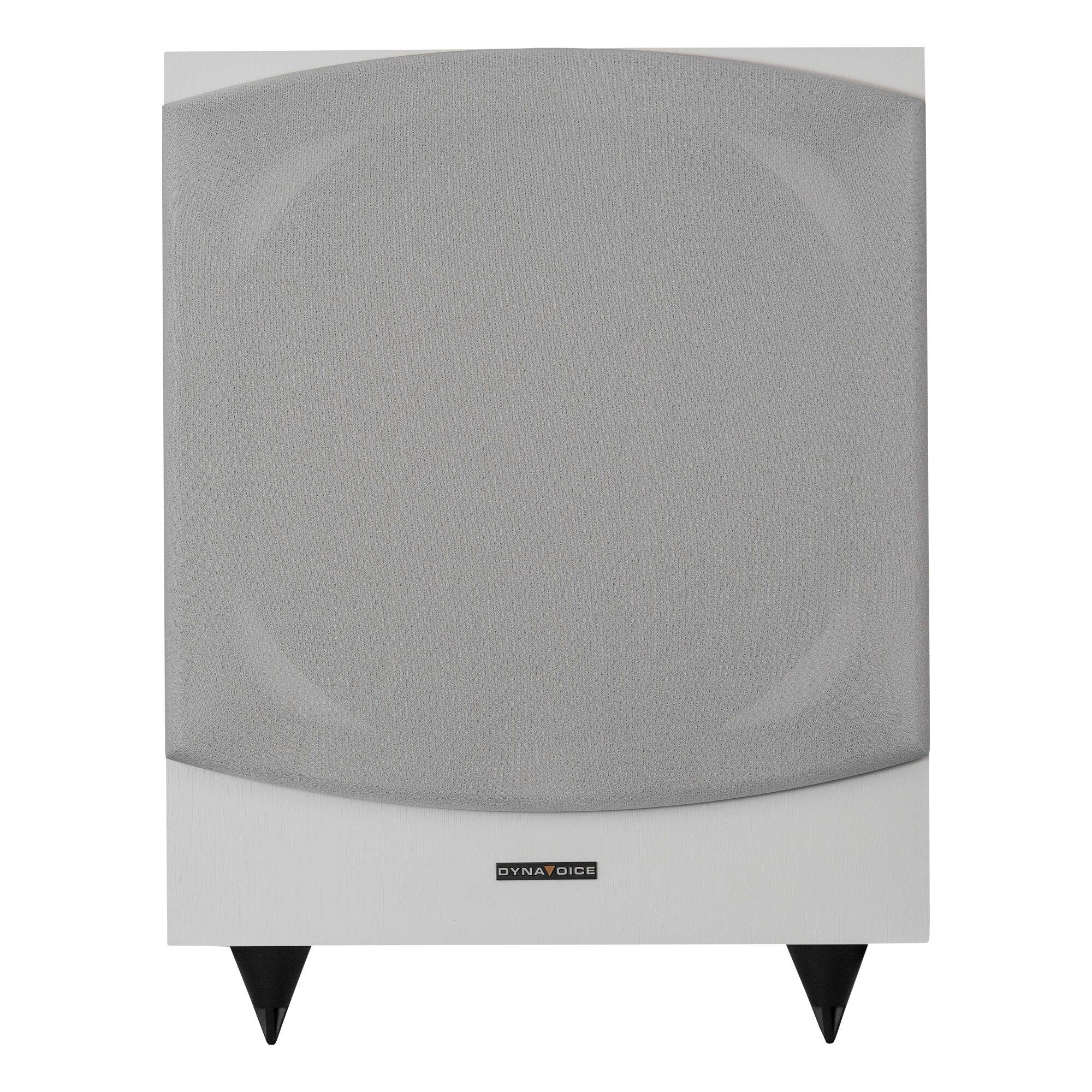 Dynavoice Magic MW-12 Blanco Mate – Subwoofer Activo 12"para Home Cinema y HiFi, Bass Reflex Inferior, Control de Fase y Crossover, Conexión LFE y Alto Nivel (Blanco, 12")