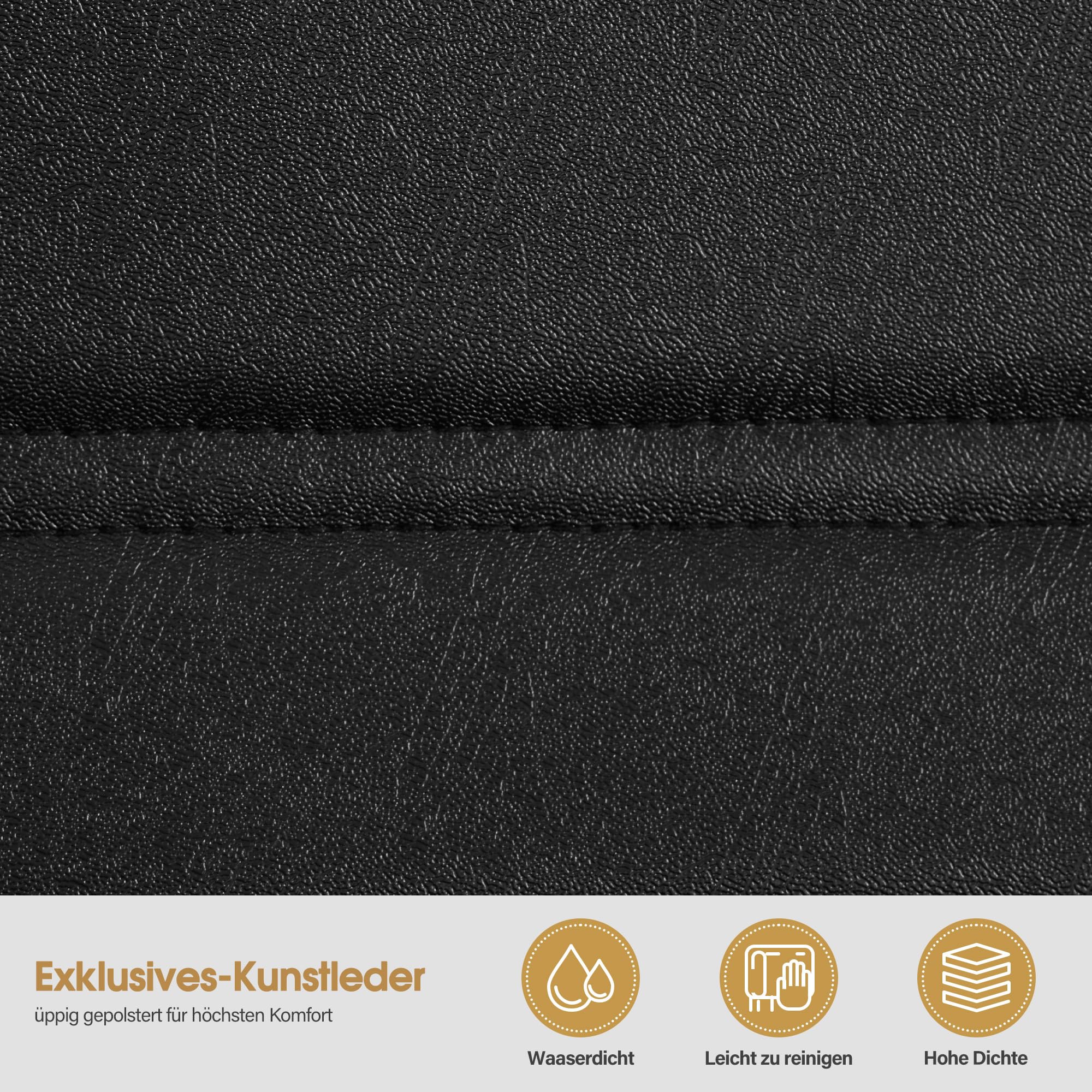 Barberpub Friseurstuhl mit Kopfstütze Kippbar, Friseureinrichtung mit Hydraulikpumpe 360° Drehbar, Bedienungsstuhl Höhenverstellbar, Barber Stuhl Friseurstühle Kunstleder, 3841 (Schwarz)