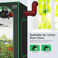 Vista 2 de VIVOSUN Window Vent Kit, Portable AC Window Seal Kit, Fit with 4”/6” Ducting & 5.9” Hose for Sliding Window, Adjustable AC Vent Kit for Duct Fans
