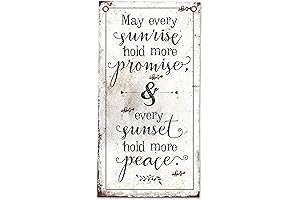 May Every Sunrise Scroll: Boho Rustic Home Decor Inspiration