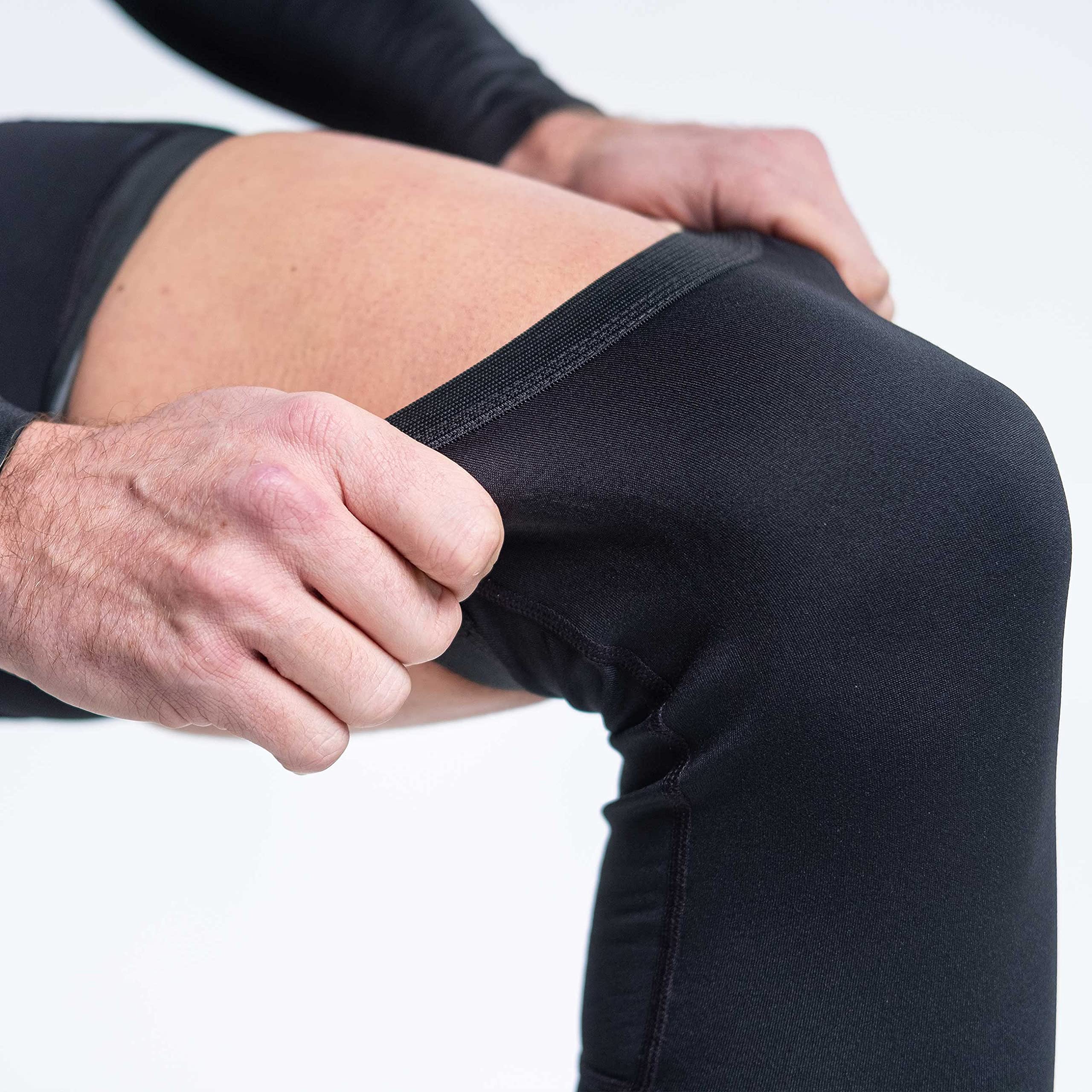 BBB Cycling Leg Sleeves for Men & Women Compression Leg Warmers to Cover Legs with Anti-Slip Black ComfortLegs BBW-91