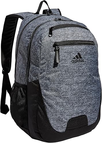 adidas Mochila Foundation 6, Jersey Onix GrisNegro, talla única , Mochila Foundation 6