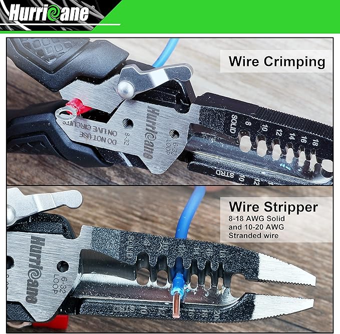 Alicate pelacables y crimpeador multifunción HURRICANE 6 en 1 miniatura 5