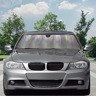 CAR+ LASER40 Laser-Front-Sonnenschutz, faltbar, silberfarben