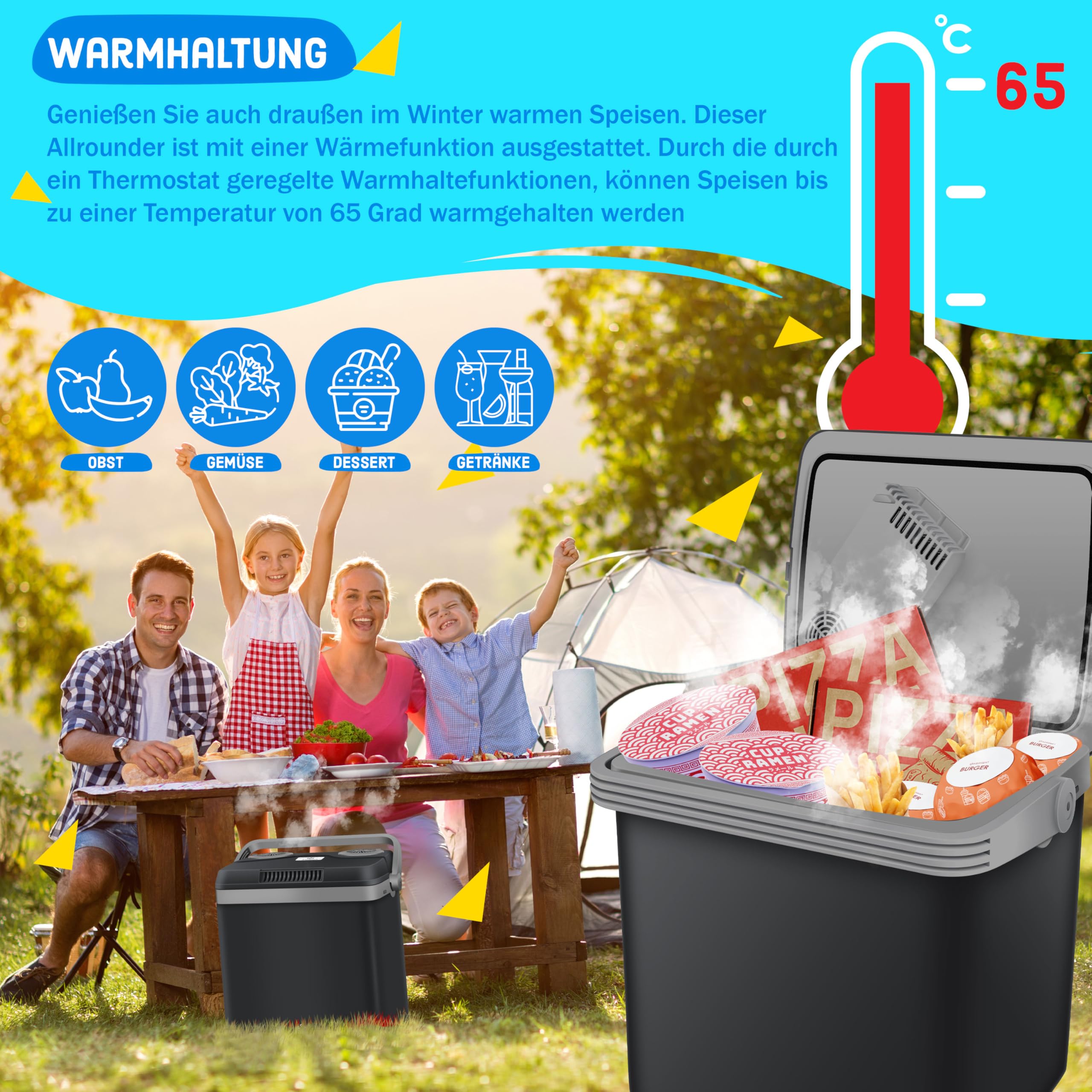 KESSER Glacière 32 L 12 V 230 V Mini-réfrigérateur thermoélectrique