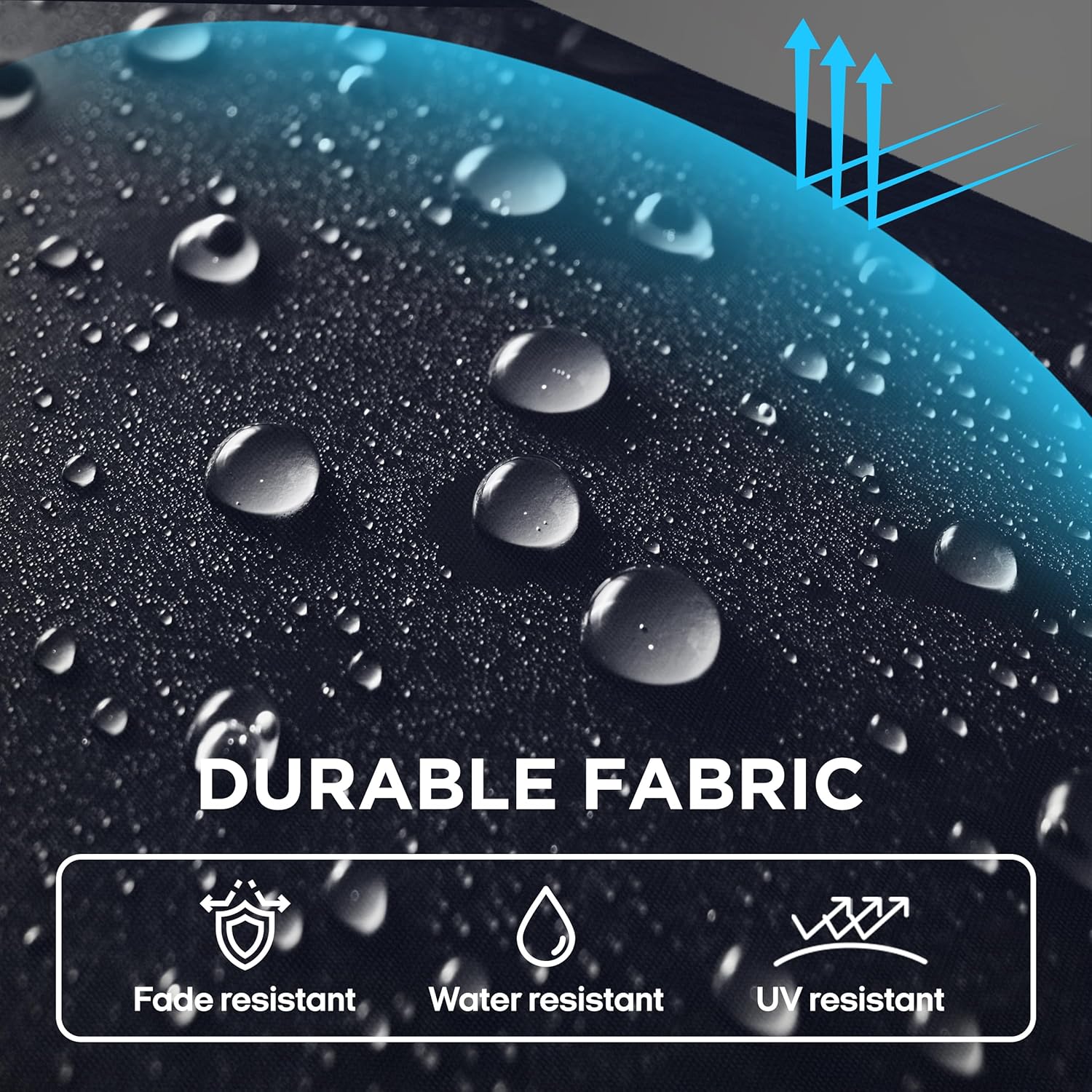 Above OneClick 2 with Rib Replacement Technology 9 Feet Market Umbrella, Polyester Fabric, Pool Shade, Table Umbrella