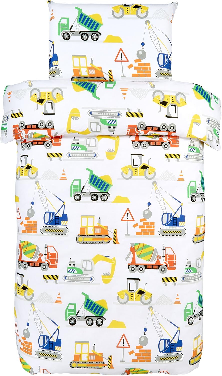 digger cot bed duvet set