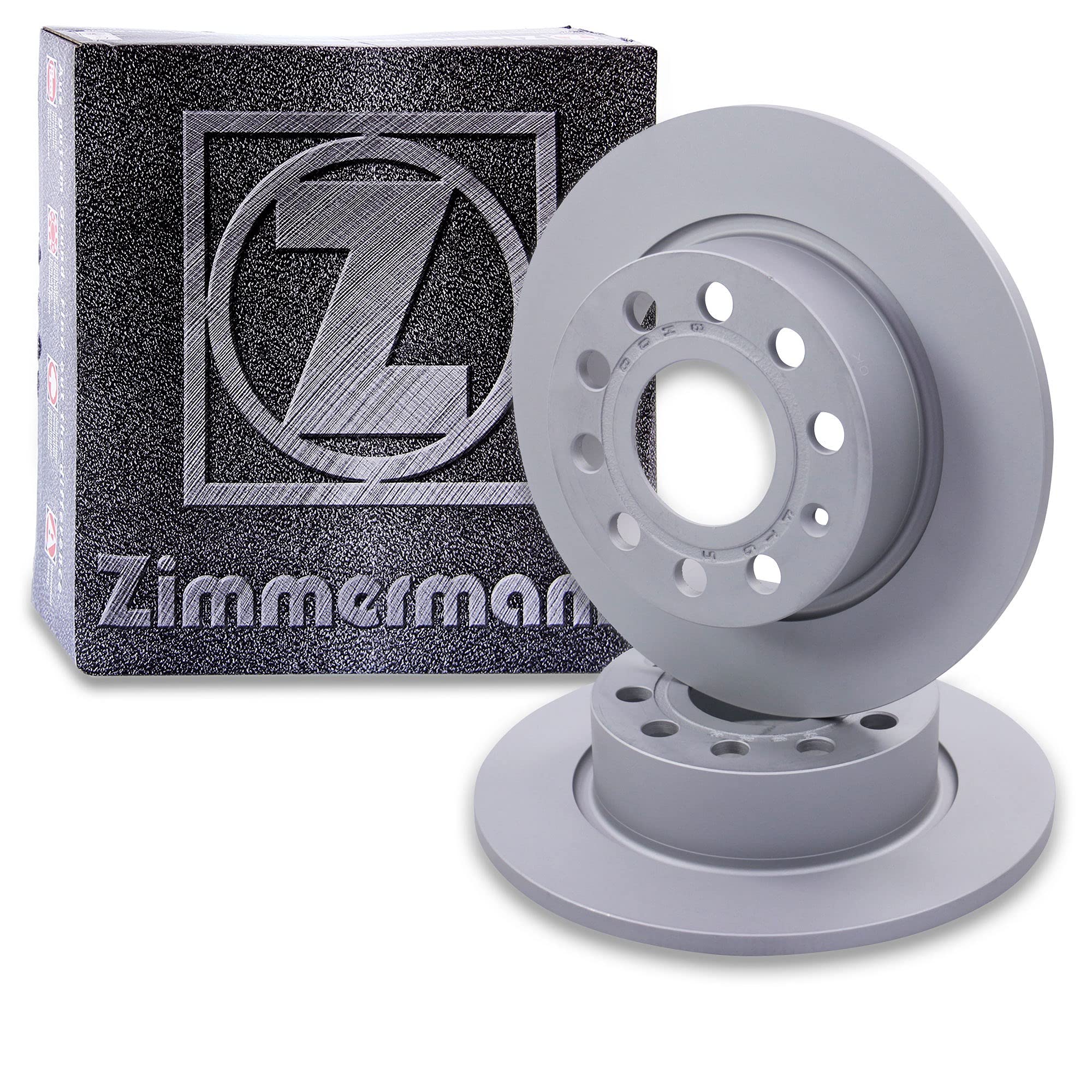 ZIMMERMANN Bremsenset Hinterachse inkl. Bremsscheiben Ø 253 mm Voll + Bremsbeläge hinten