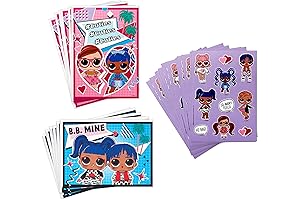 LOL Valentines Day Cards and Stickers Assortment