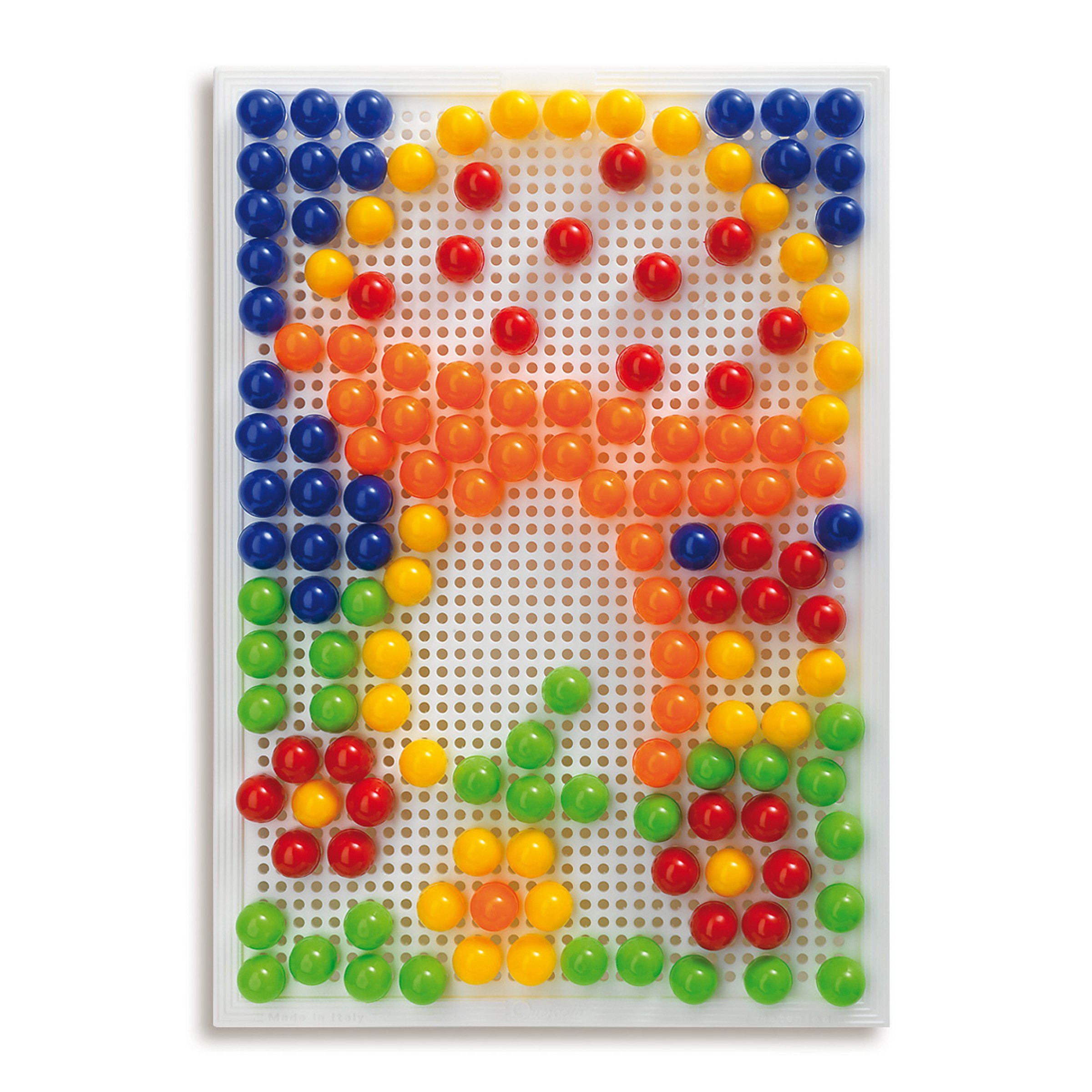 Quercetti FantaColor Portable Large Jeu de Mosaïque Enfant 4 Ans Motricité Fine