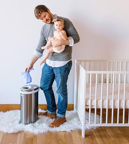 Vista 13 de Ubbi Sacos de pañales desechables, con aroma a lavanda, pestañas fáciles de atar, eliminación de pañales o bolsas de desechos de mascotas, 200 200