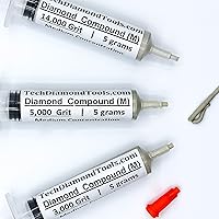 Vista 36 de TechDiamondTools - Kit de 3 compuestos de pulido de diamantes, pasta de pulido de 1050, 1500, 3000 grano para mármol, vidrio, metal, roca, joyería