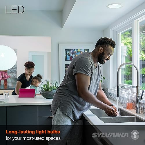 Miniatura 10 de Sylvania Bombilla LED BR30, 65 W 8 W, 3 CCT Select (2700 K  3000 K  5000 K), 13 años, regulable, 650 lúmenes, Energy Star - Paquete de 2 (41382)