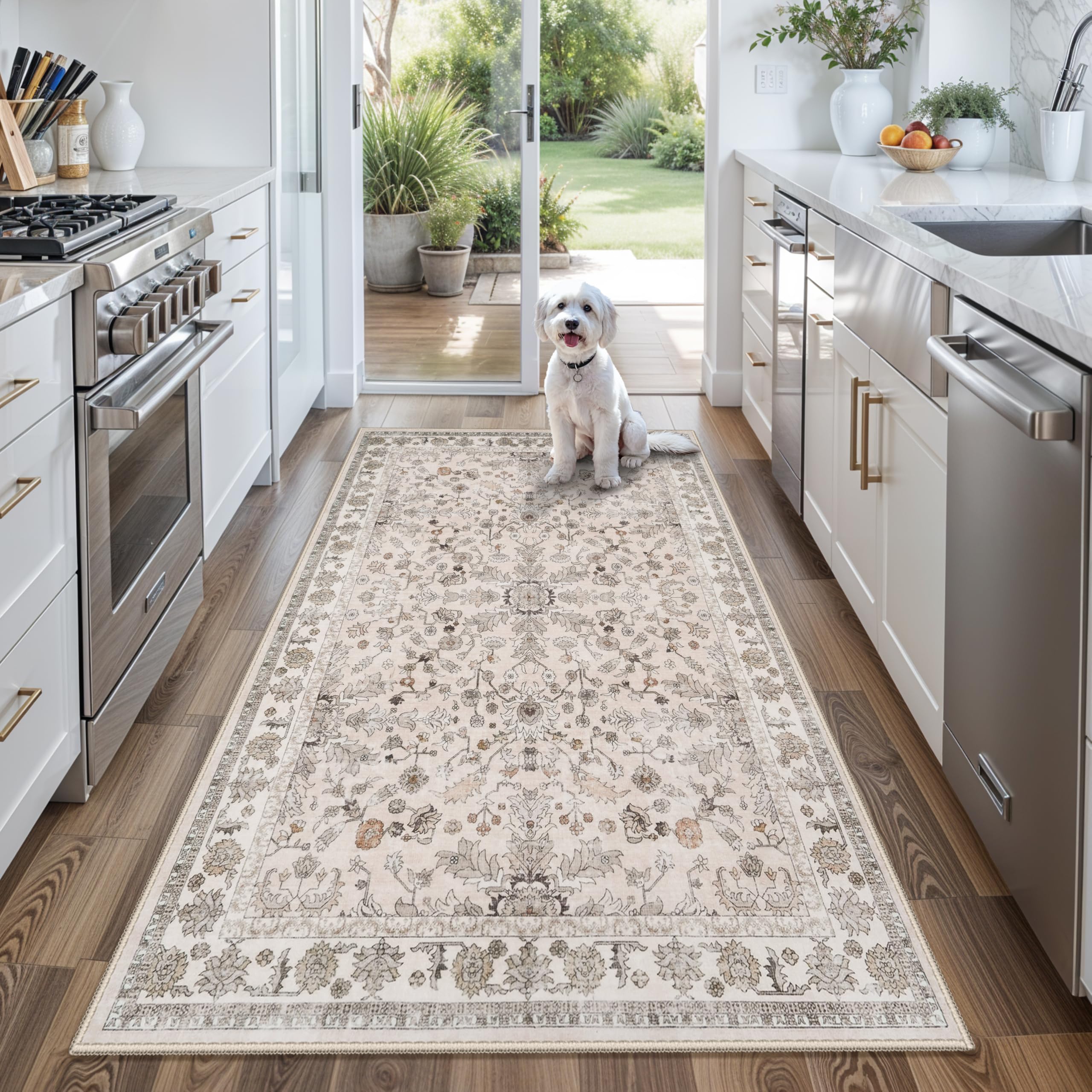 BYYVOO Washable 4x6 Kitchen Rug
