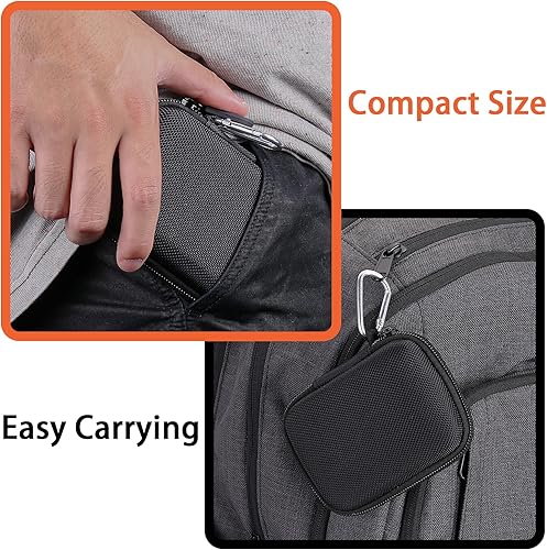 Miniatura 6 de Aenllosi Funda de transporte rígida compatible con Crucial X9  X9 Pro  X10 Pro 1TB2TB4TB SSD portátil, unidad de estado sólido externa USB 3.2 y