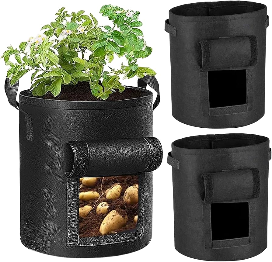Amazon.co.jp: East Leaf 不織布 プランター ポット 10ガロン 深型 根