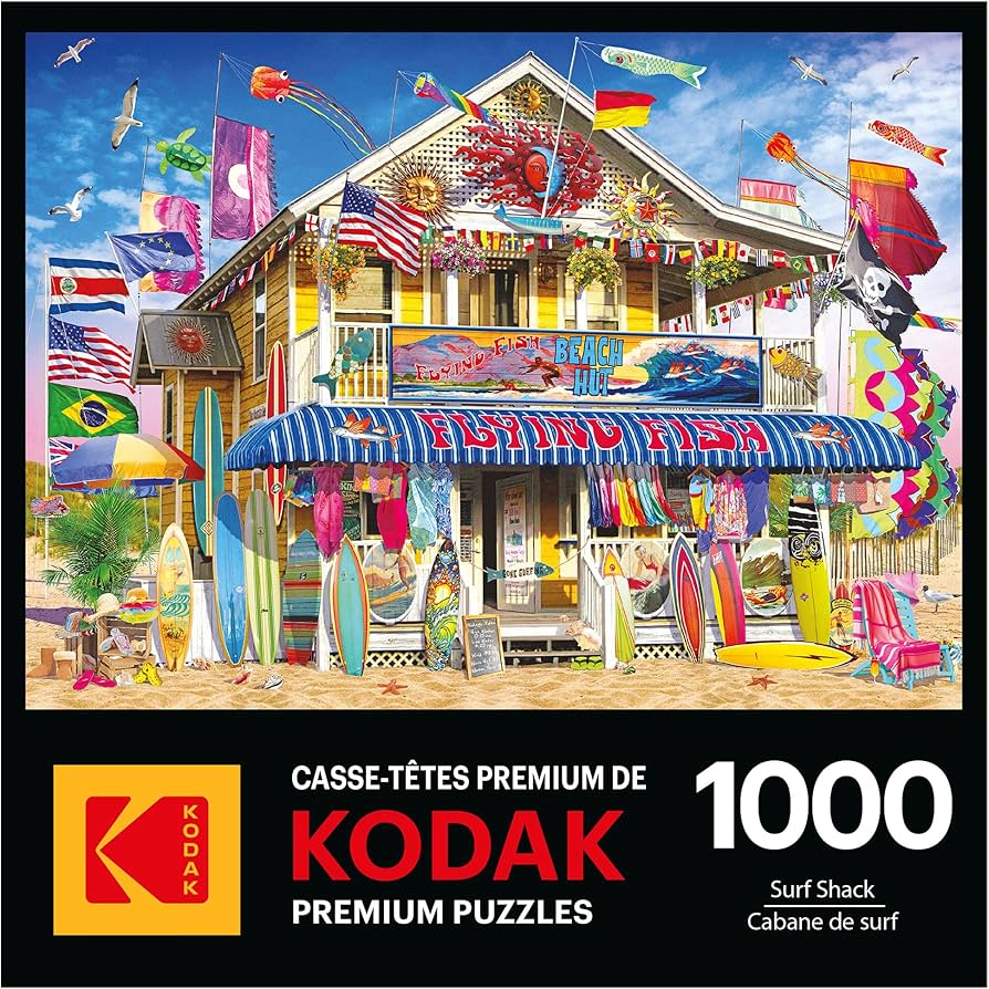 Amazon.com: RoseArt - Kodak Premium - Surf Shack - 1000 Piece