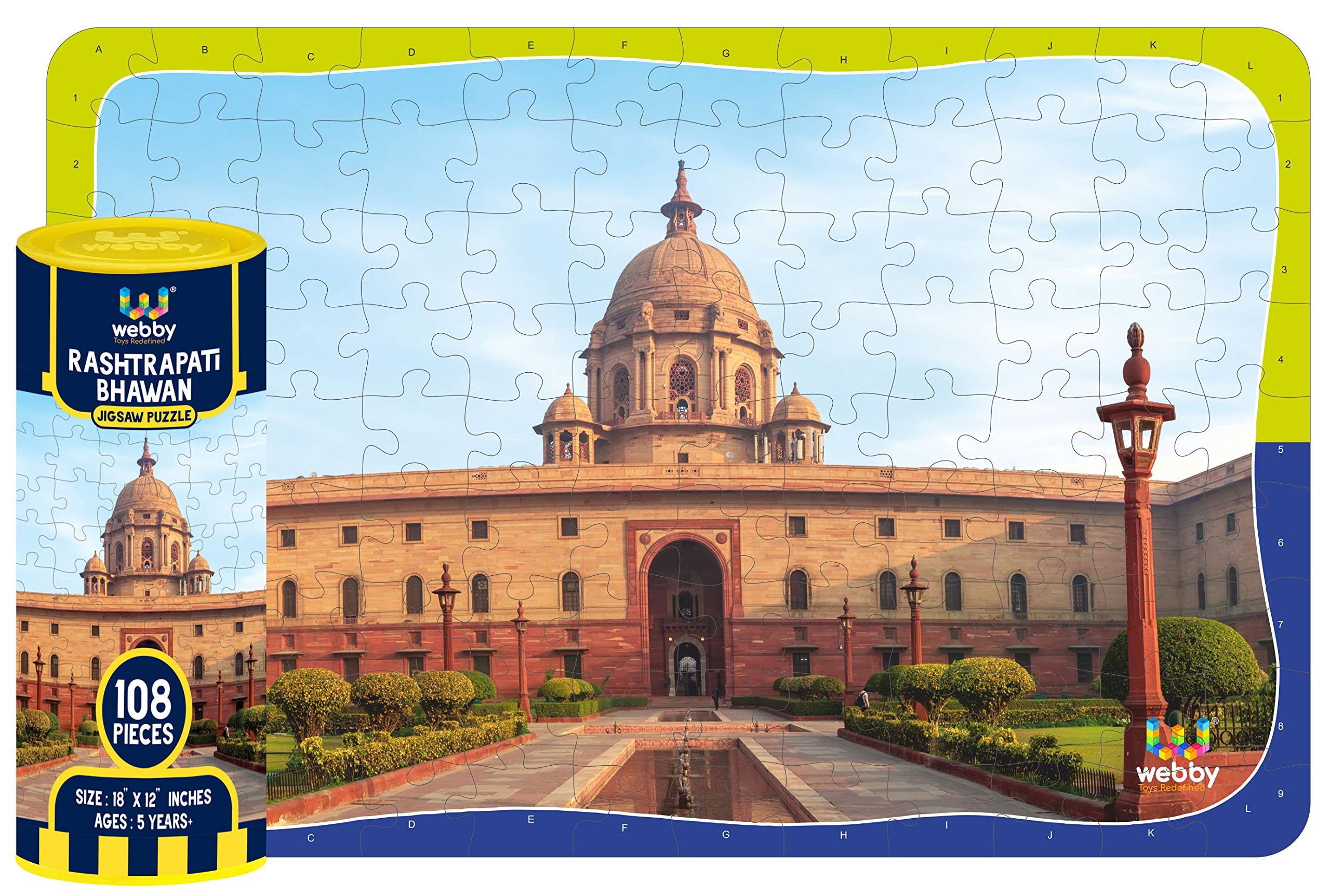 WebbyRashtrapati Bhawan Jigsaw Puzzle, 108 Pieces