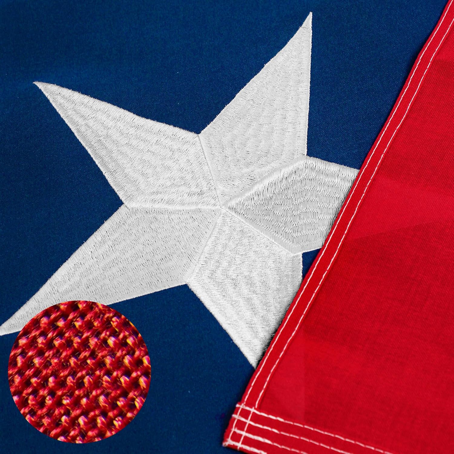 Texas Flag 3x5 Ft TearProof Series for Outside, Longest Lasting, Super Tough Fade Resistant Spun Polyester, High Wind TX Outdoor Flags Embroidered Stars, Sewn Stripes, Brass Grommets