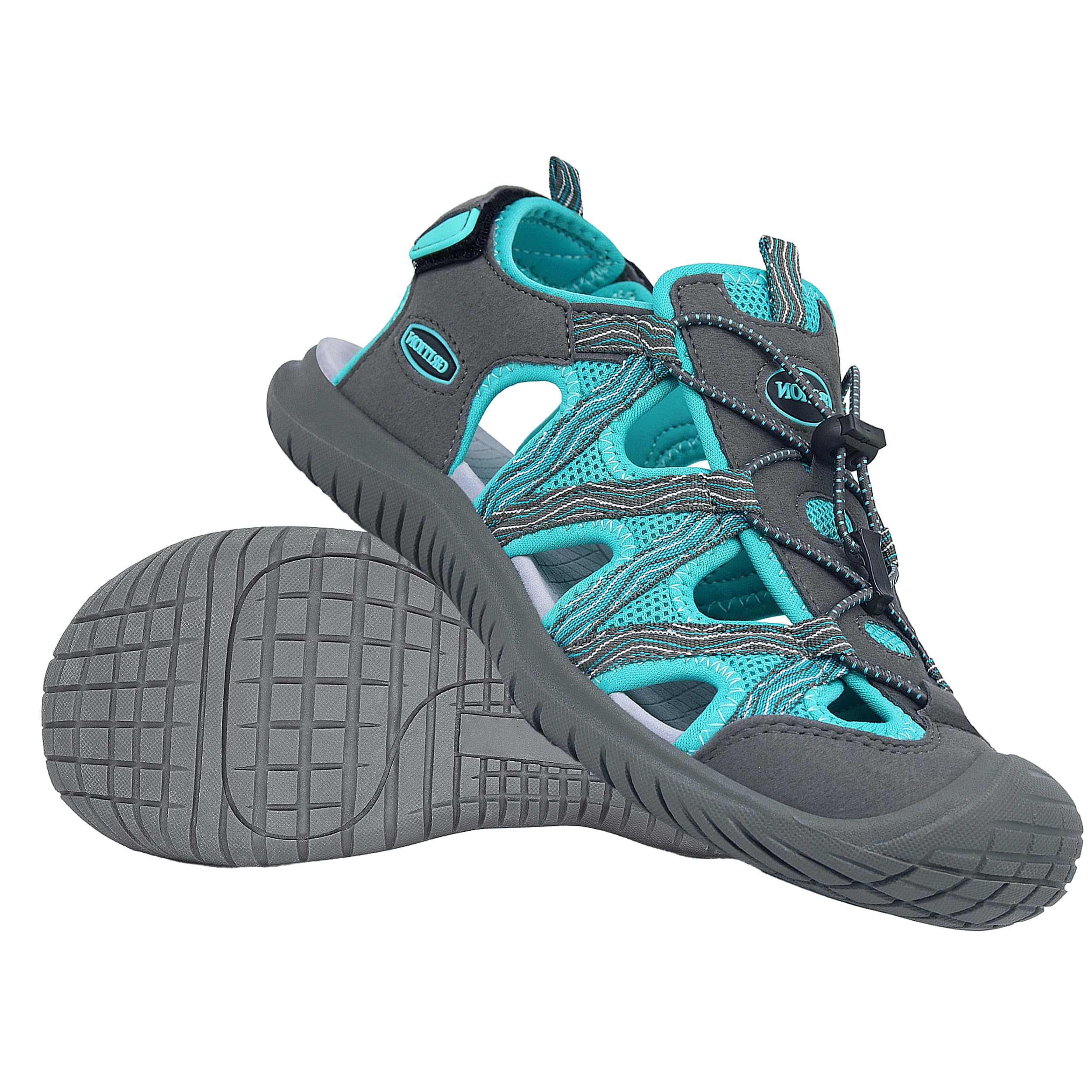 GRITION Hiking Sandals Women Closed Toe, Waterproof Lightweight Adjustable Hiking Athletic Sandals, Breathable For Beach Summer Adventure Comfortable Outdoor Sport