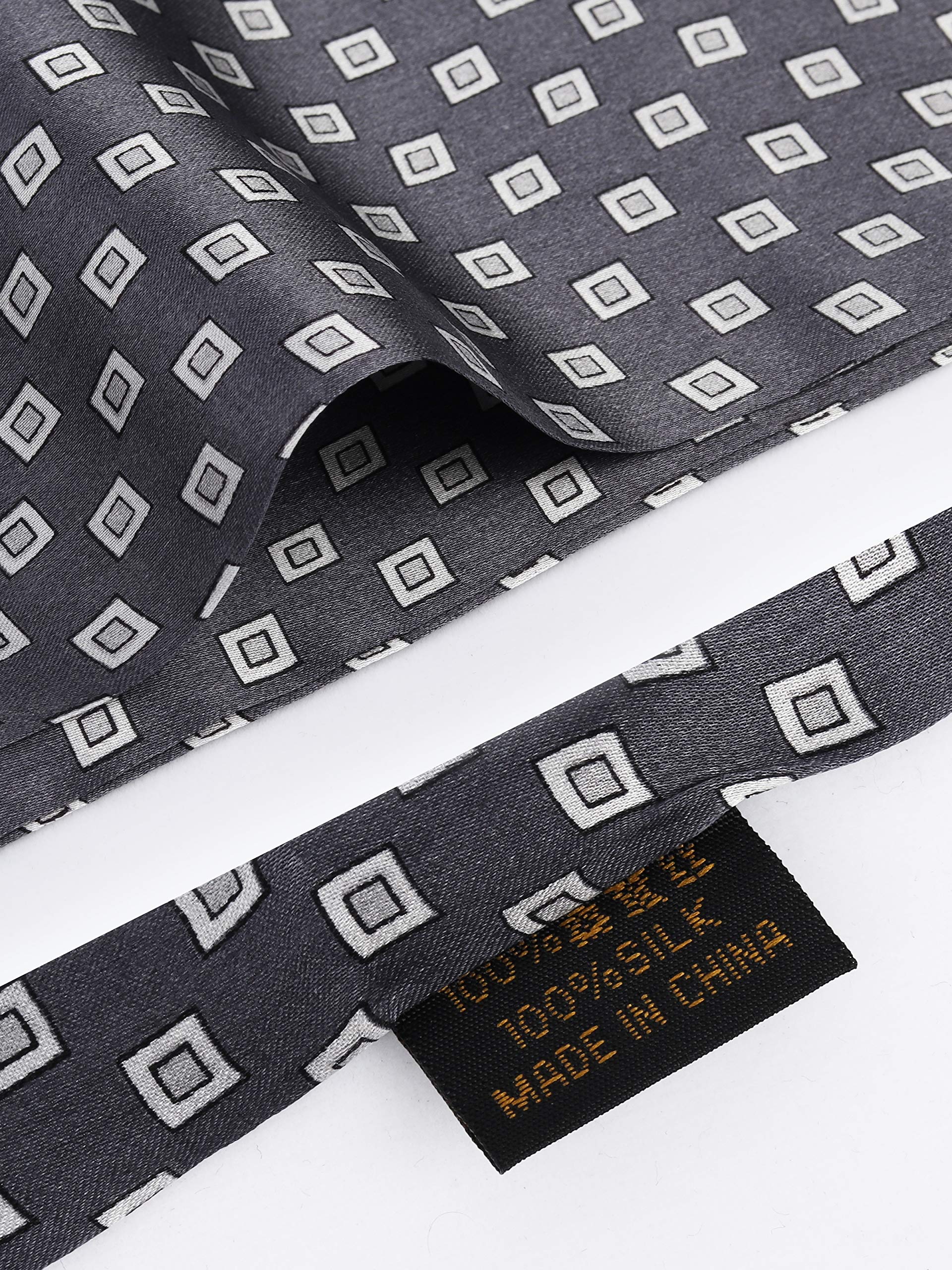 Nobile Seta Sciarpa per Uomo 100% Seta 11 Momme Sciarpa Doppio Strato per Primavera Estate Autunno Casual Business 155x26cm
