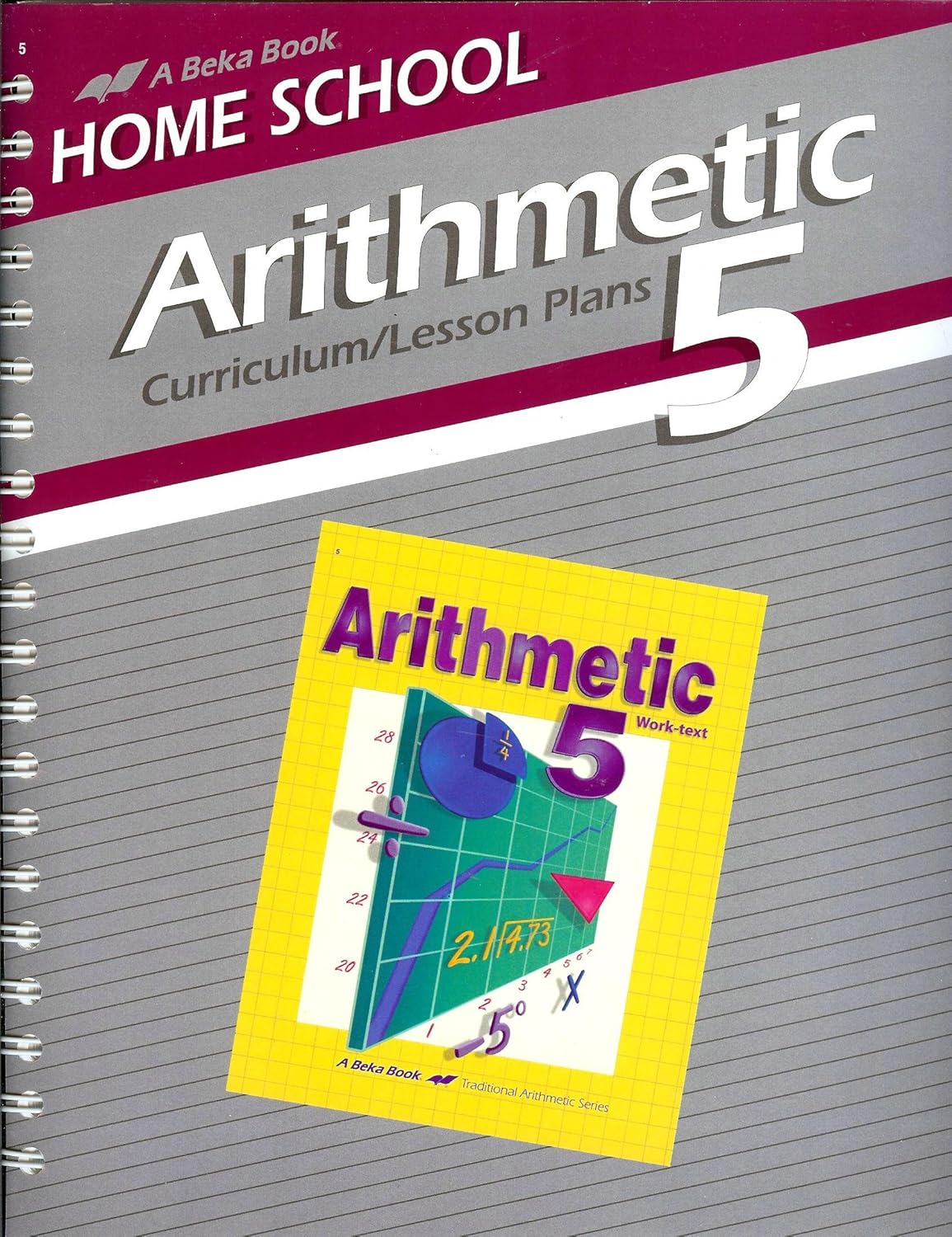 A Beka Book Home School Arithmetic 5 Curriculum/Lesson Plans A Beka