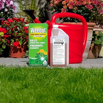 Weedol Lawn Weedkiller, Concentrate, Kills Weeds Not Lawns, 1L
