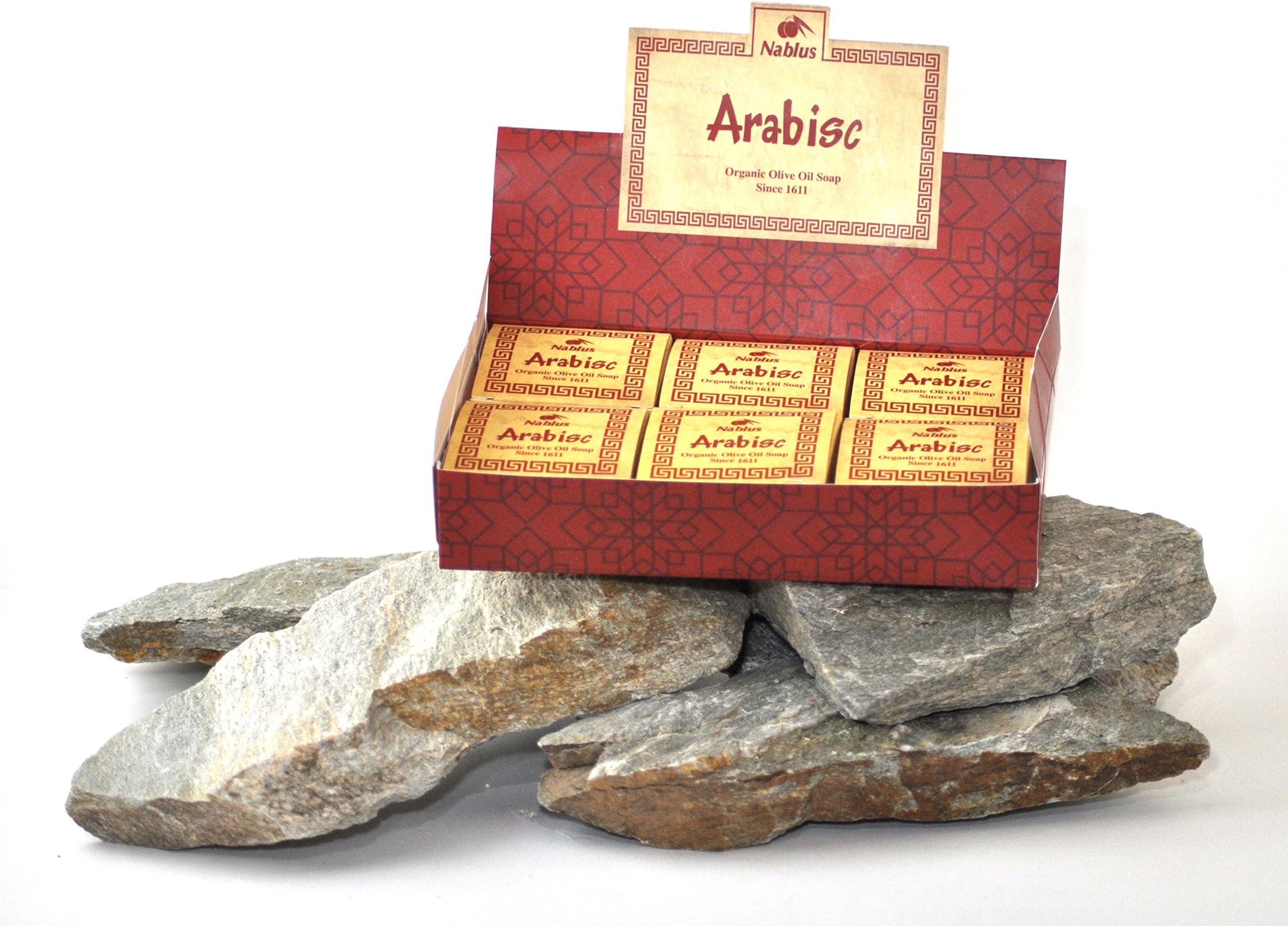 ARABISC Olive Oil Soap from Nablus (6 bars)