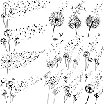 EGMBGM 13 Sheets Beautiful Dandelion Temporary Tattoos For Women Realistic Flying Dandelion Birds Butterfly Fake Tattoos Flowers For Girls Kids Hand Wrist Neck Decoration Temp Tatoos Temporary Sticker