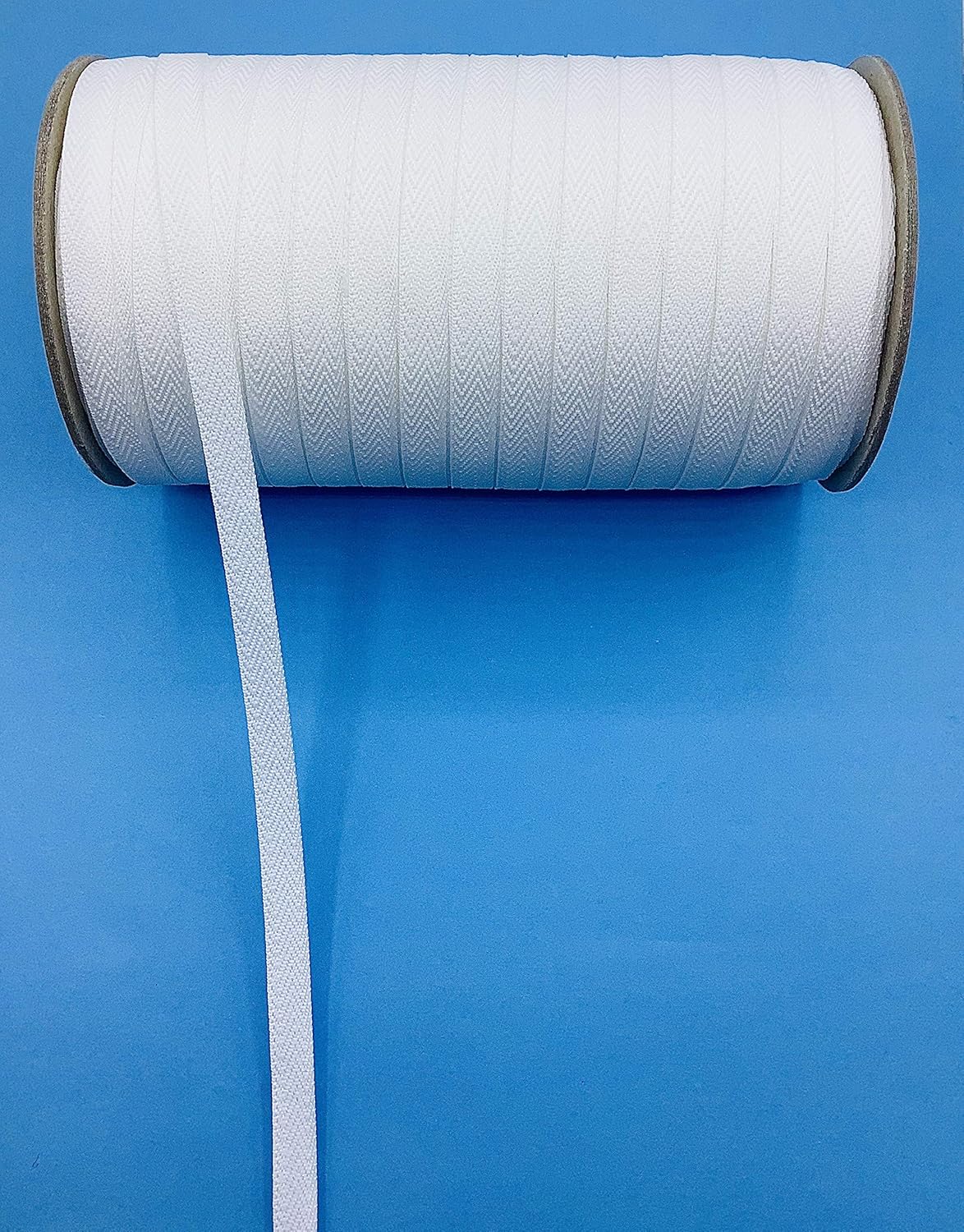 Trimplace White 3/8" 100% Polyester Twill Tape (72 Yards)