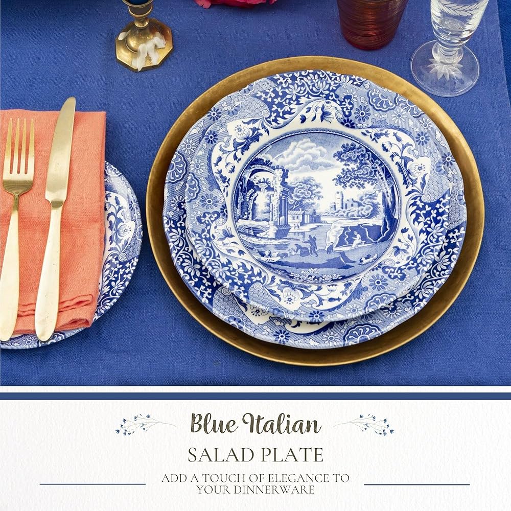 【8枚セット】美品！Spode Blue Italian 青白い風景画 大皿 楽天市場】スポード ブルーイタリアン プレート 27cm /// Spode