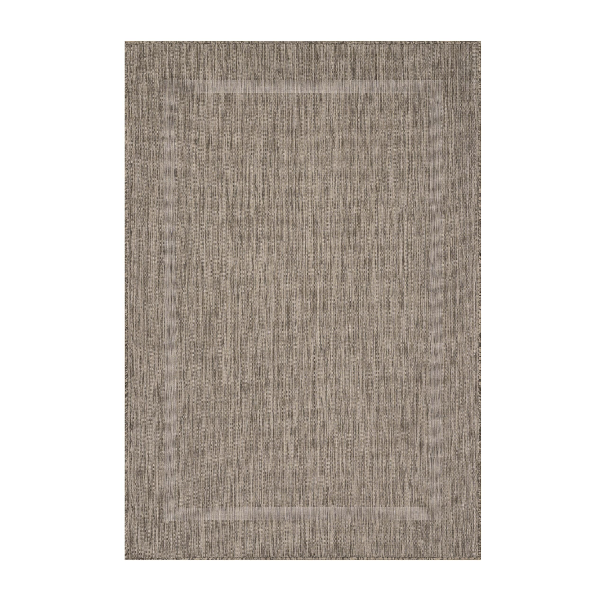 Tappeto da terrazza uniforme moderno resistente alle intemperie facile da mantenere lavabile resistente robusto marrone 120x170 cm terrazza giardino adatto al riscaldamento a pavimento OEKO-TEX