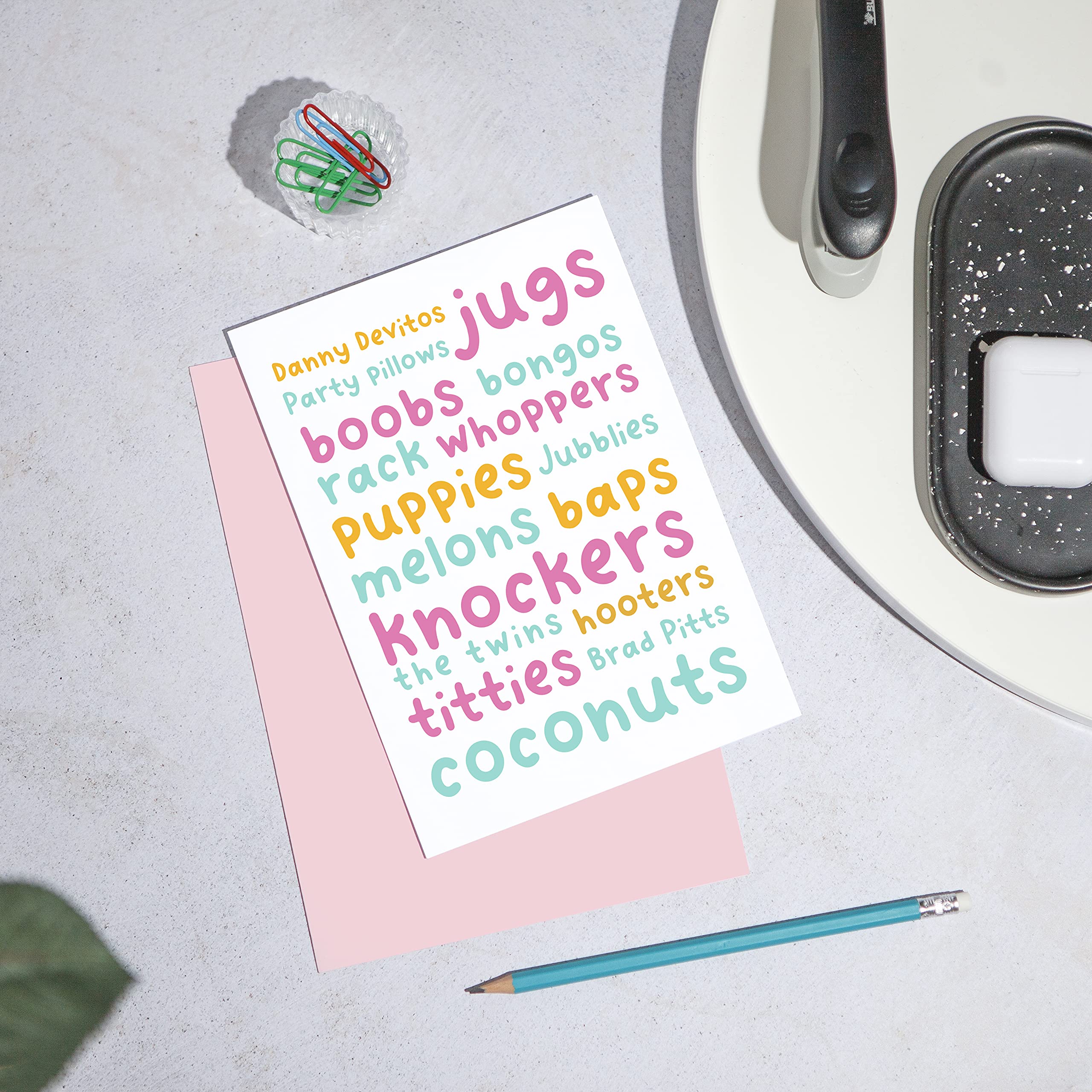 Huxters Carte D'anniversaire Humoristique Avec Inscription « Live Love