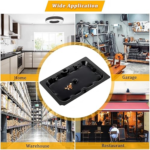 Vista 6 de Qualirey Paquete de 12 trampas adhesivas para ratones, pequeñas trampas de pegamento para ratones para uso doméstico en interiores, adhesivo de alta