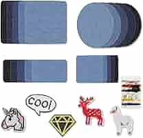 25 Jeans Flicken Zum Aufbügeln - Selbstklebend In 5 Farben