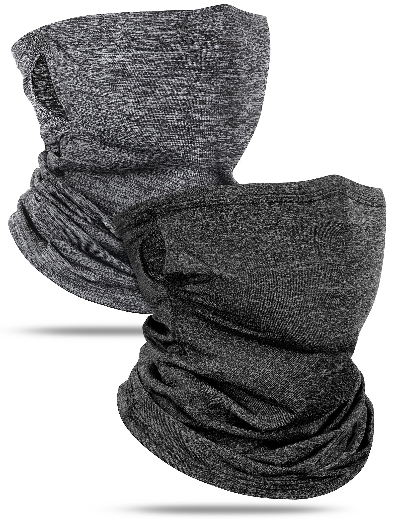 Lot De 2 Tours De Cou Élastiques Unisexes – Cache-Cou Respirant, Anti-Poussière, Protection UV – Idéal Sport & Outdoor