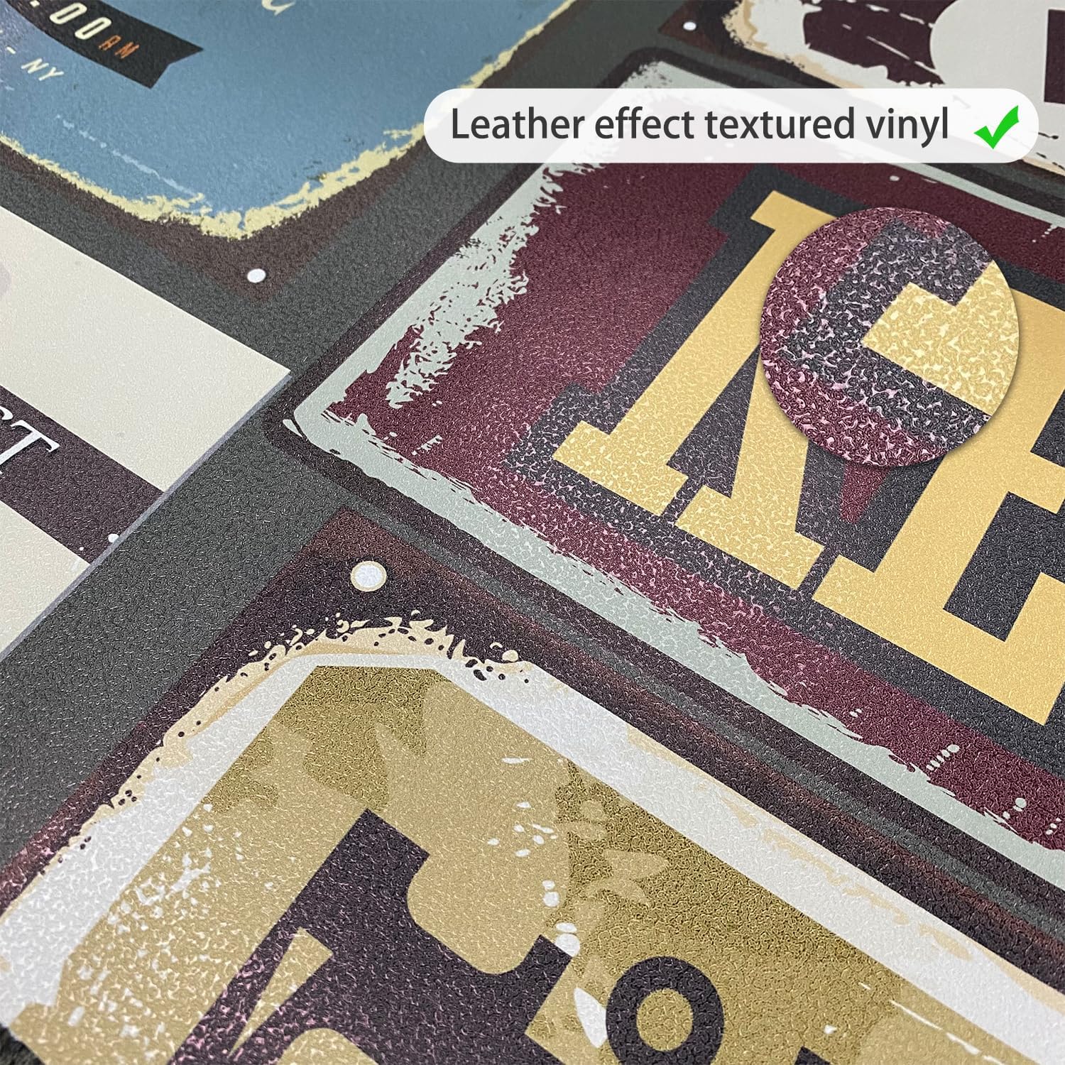 LiveInUrban Self Adhesive Vintage Classical Movie Poster Door Mural, Peel and Stick Vinyl Wall Art Door Decals Sticker for Bedroom Living Room Kitchen Home Decor, Movie Poster, 15.19"X78.74"X2PCS