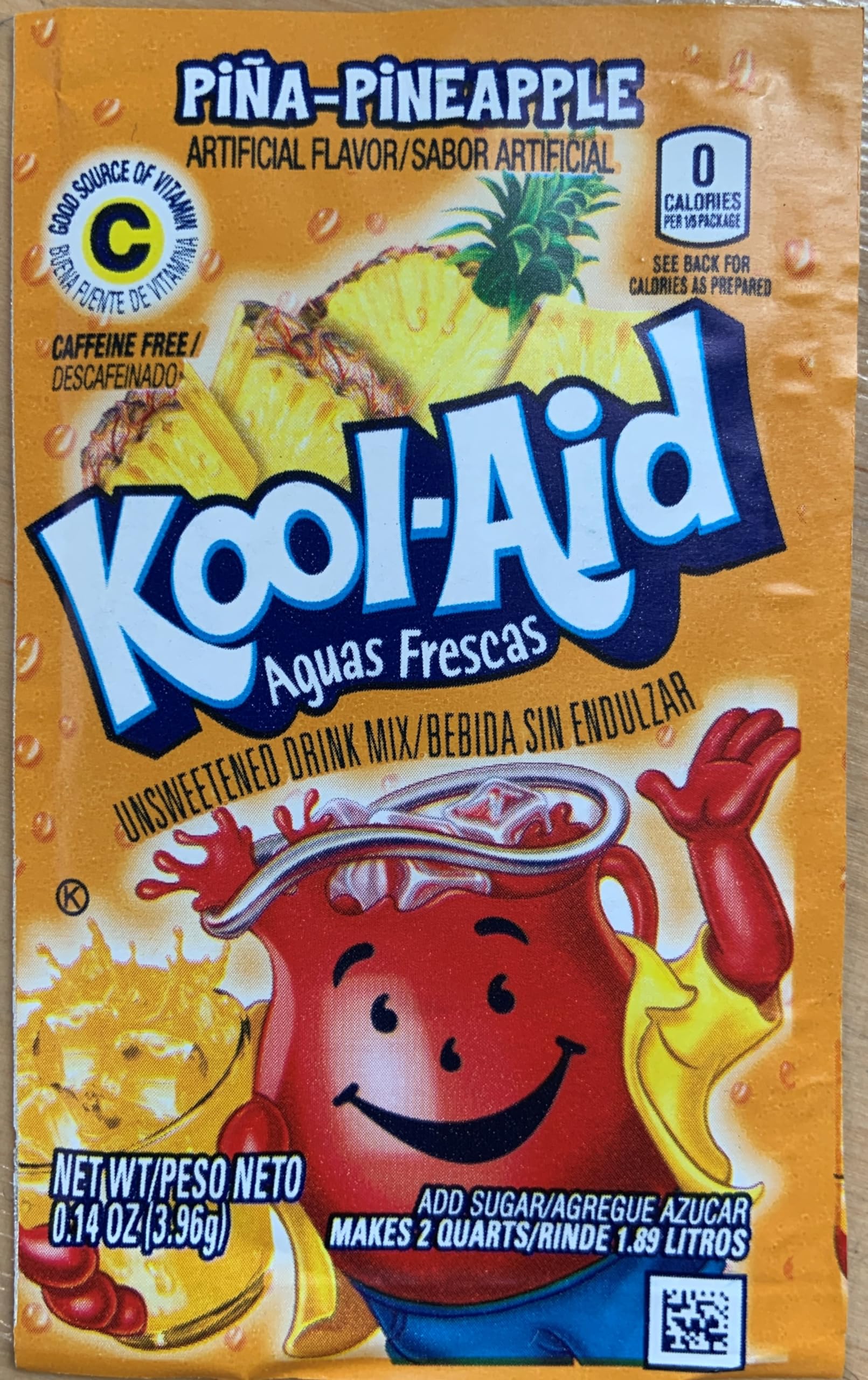 Kool Aid Pina-Pineapple Unsweetened Drink Mix 3.9g | Pack Of 6