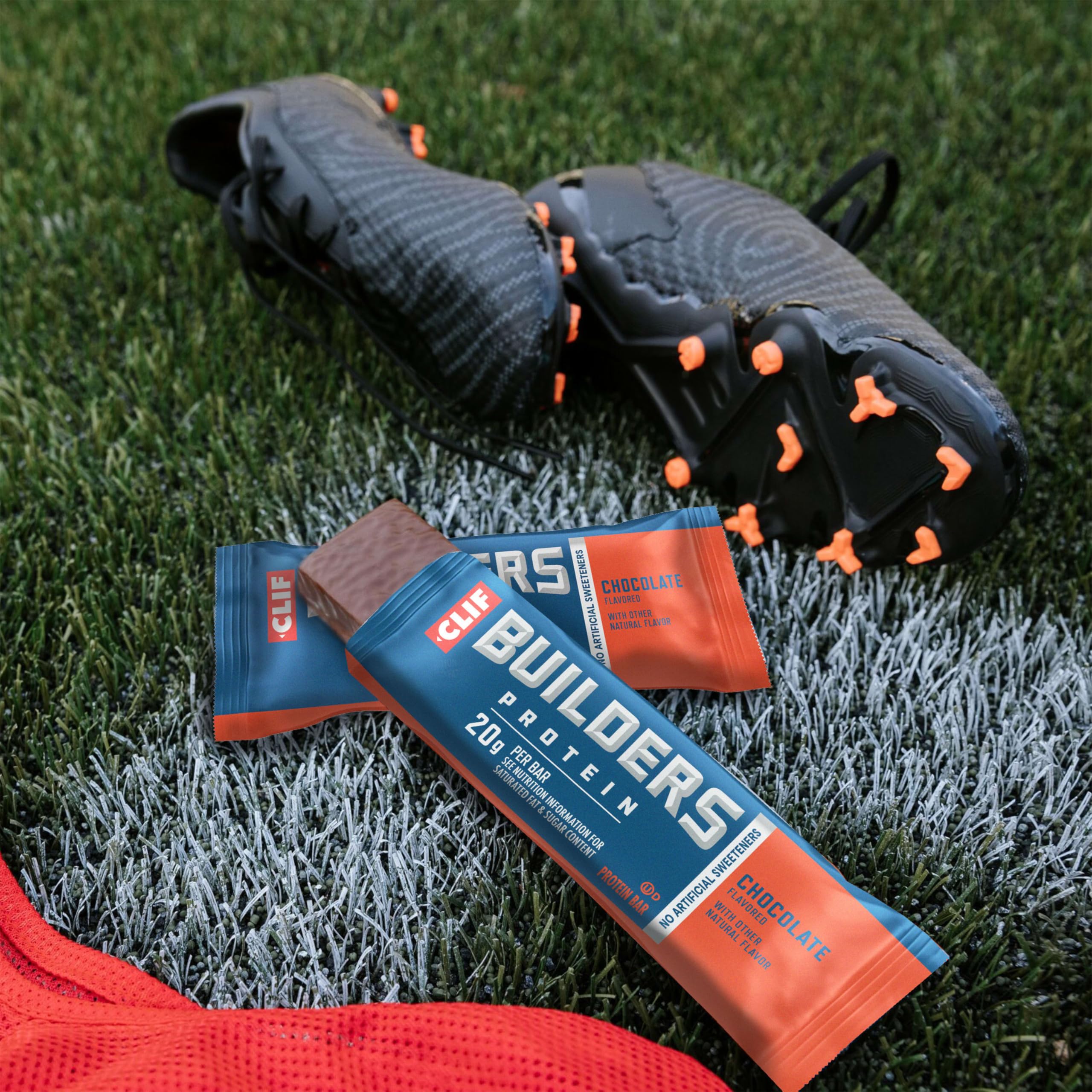 CLIF BUILDERS Protein Bars - Chocolate Flavor - 20g Plant Based Protein - Gluten Free - Non-GMO - Low Glycemic - No Artificial Sweeteners - 2.4 oz. (6 Pack) — Amazon image 9