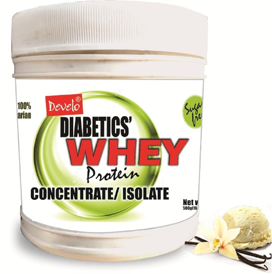 Develo Whey Protein Powder for Diabetic Health & Optimum weight, Sugar Free Snack for Diabetes Care - 500 g Vanilla (B0D3G8XP2V) Amazon Price History, Amazon Price Tracker