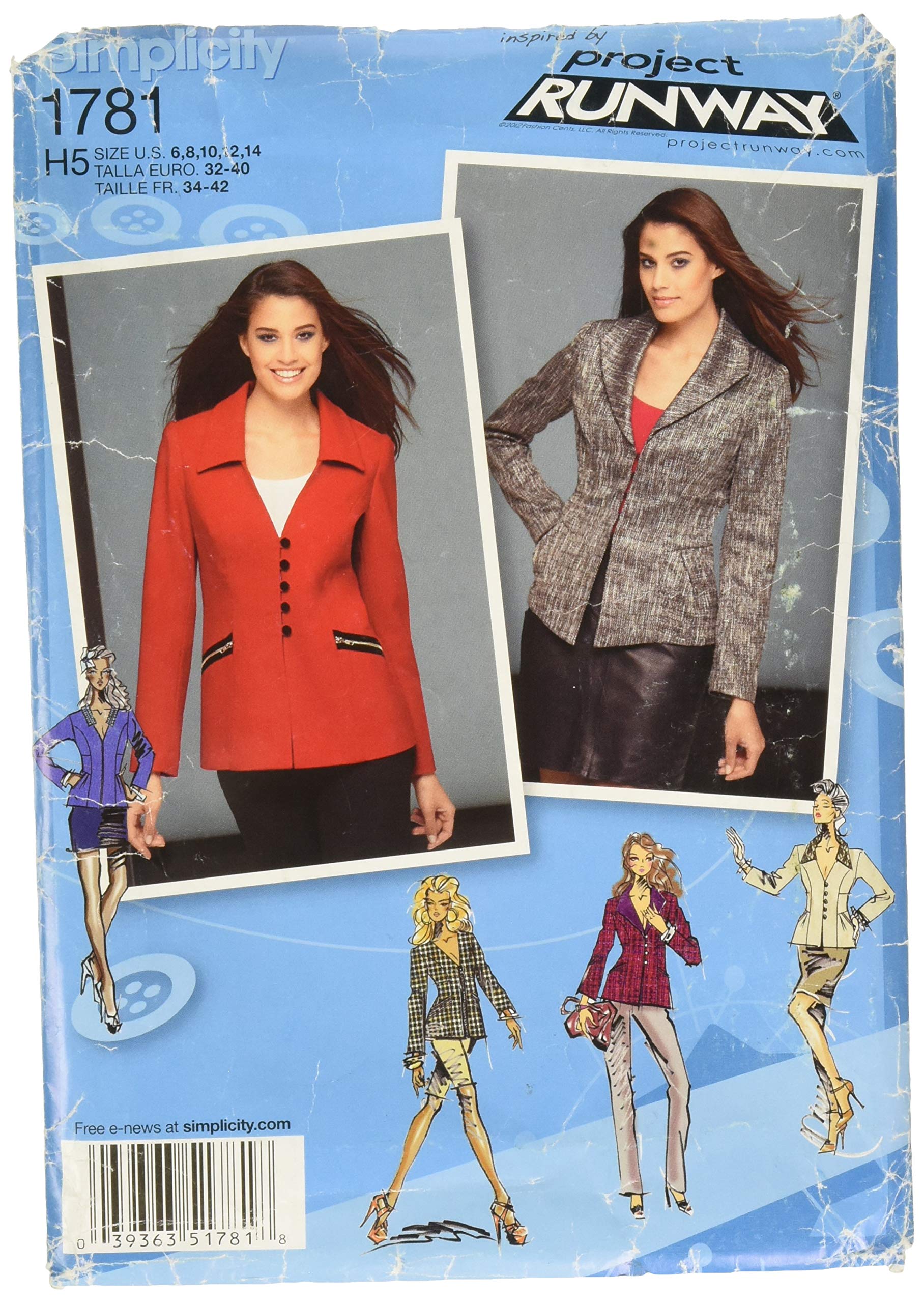 Patrons de vestes Simplicity 1781 pour créer votre style Project Runway au quotidien
