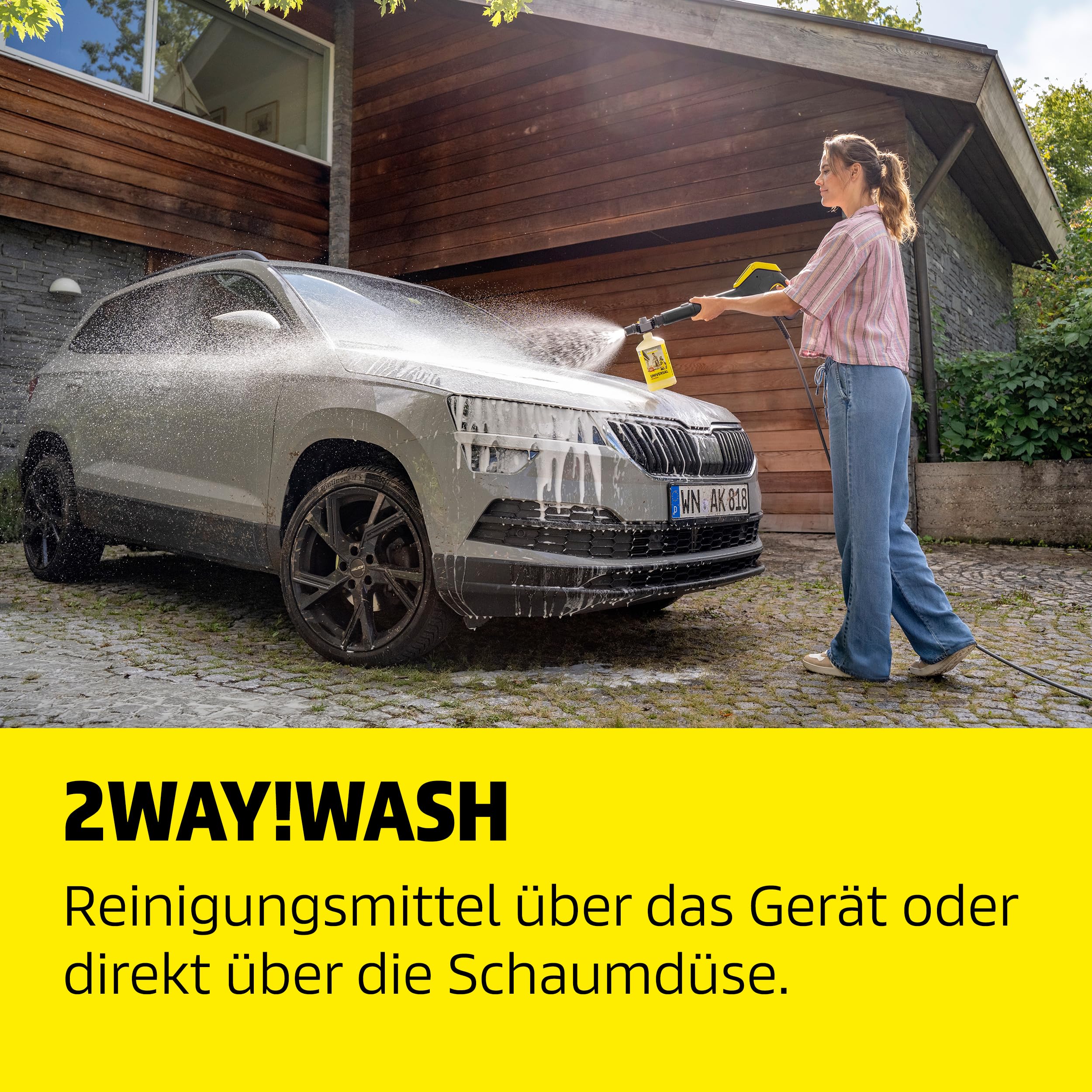 Kärcher Hochdruckreiniger K 7 Comfort Premium Connect Car & Home, max. 180 bar, Fördermenge: 600 l/h, Fläche: 60 m²/h, extra flexibler Hochdruckschlauch, Schlauchtrommel, App-Steuerung, Car & Home Kit