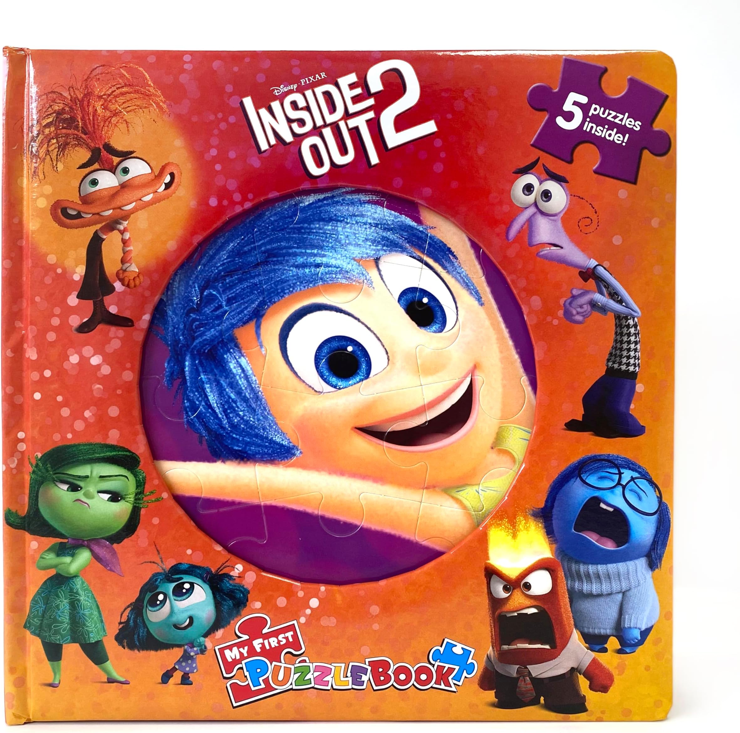 Disney Inside Out 2 My First Puzzle Book - Jigsaw Puzzles for kids, 10-page board book, 5 puzzles to enjoy